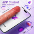 Penis Sleeve Cock Sleeve Vibrator - 4IN1 Realistic Adult Male Sex Toys for Men Penis Extender Vibrating Cock Ring 9 Modes, App, Remote Control, Elastic Penis Ring to Enlarge Prolong for Men Couples